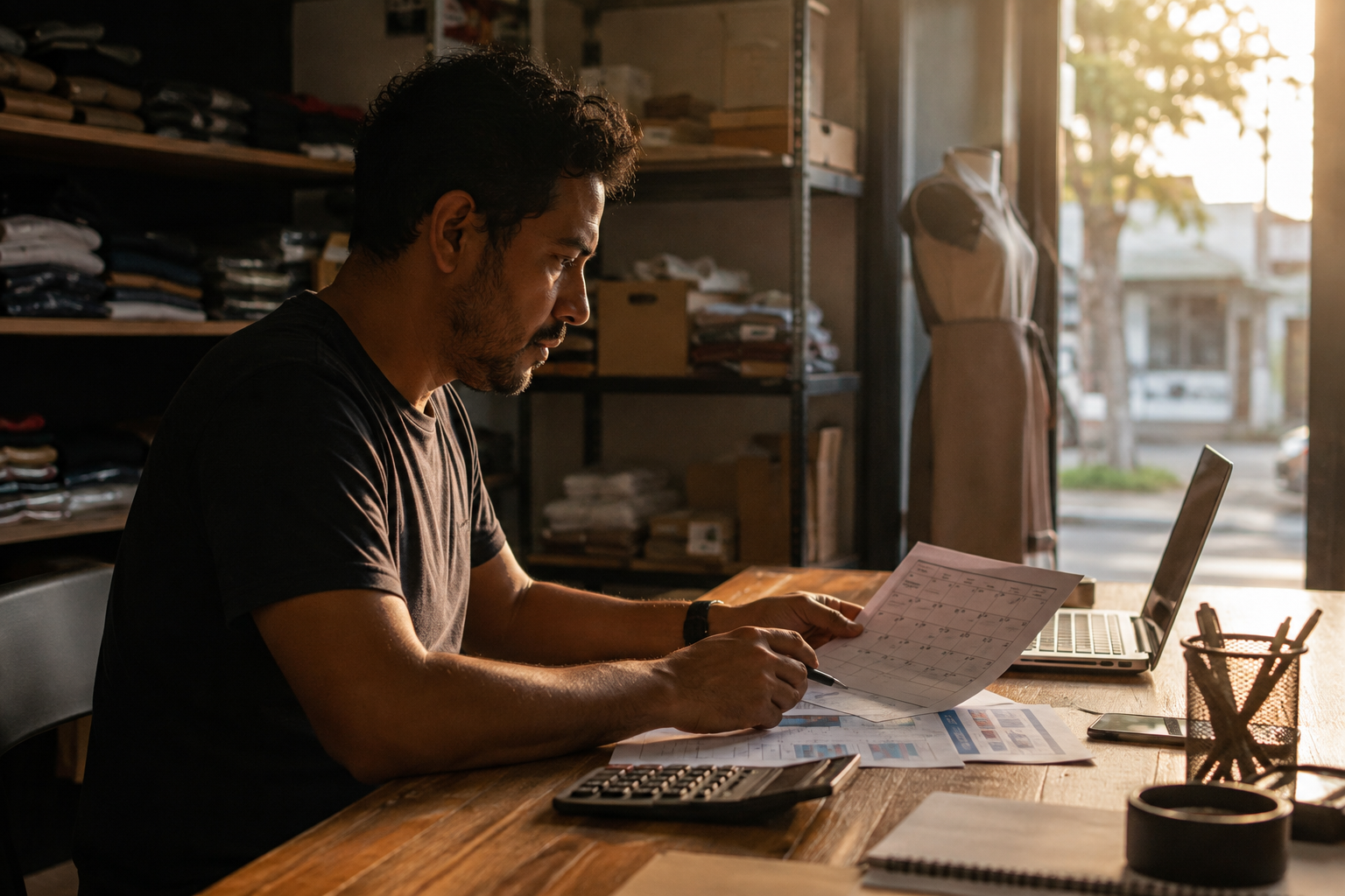 Empreendedora conferindo o fechamento mensal e o pagamento do DAS